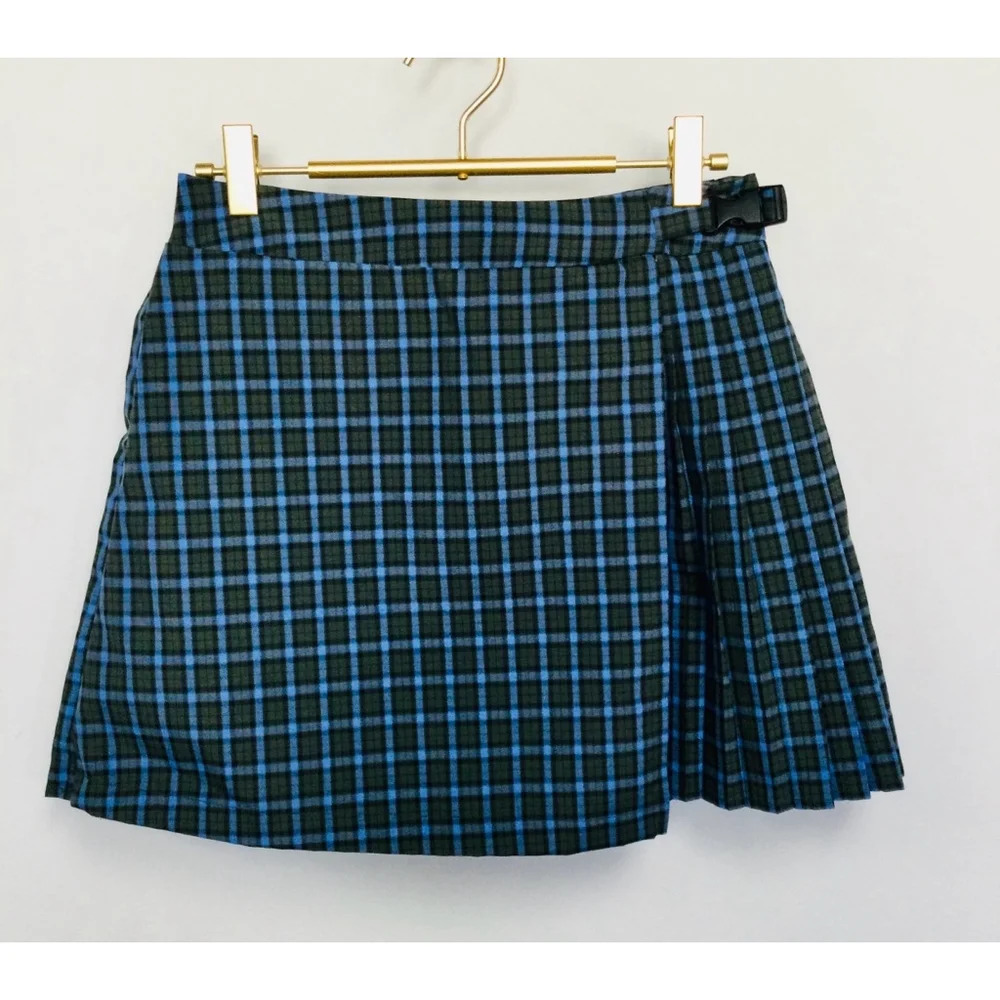 Women's Wild Fable Skirt, Size S, Green & Blue Plaid